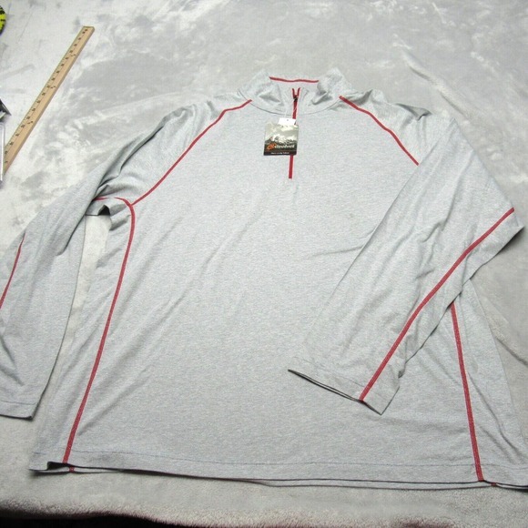 Cloudveil Shirt Mens XXL Gray 1/4 Zip Pullover Wicking Quick Dry Lightweight NEW - Picture 1 of 11